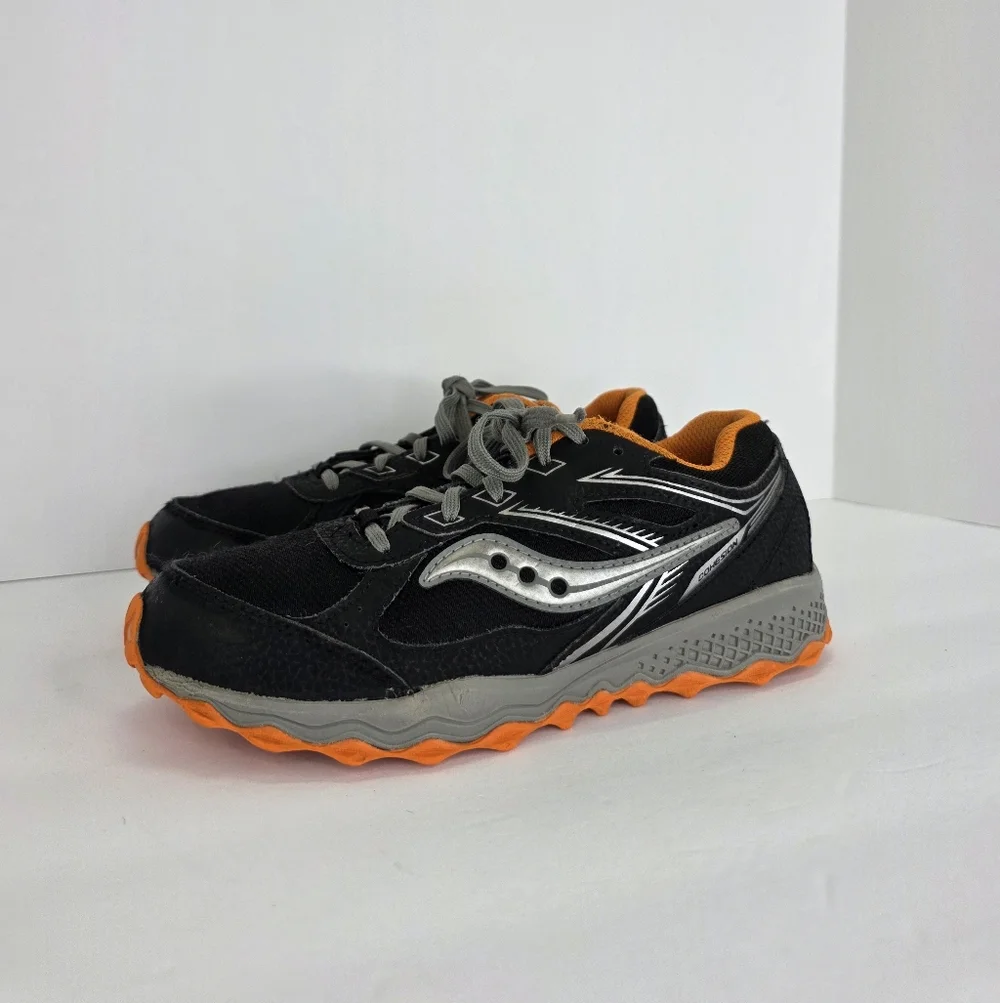 Saucony Kids Cohesion TR14 Lace T Toe (LTT) Trail Running Shoes Size 4Wide Black - Picture 3 of 14